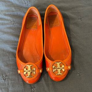 Tory Burch orange flats
